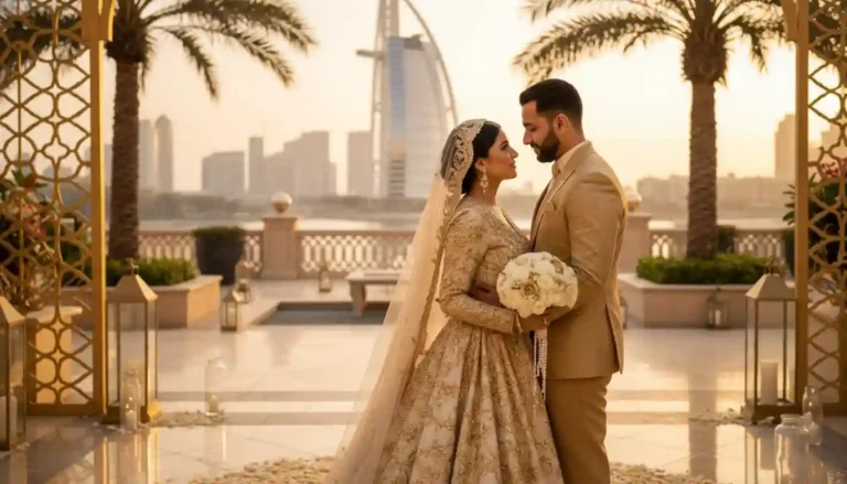 Best Luxury Wedding Planner in Dubai, Luxury event planning services for unforgettable celebrations in Dubai & UAE. | luxury dubai wedding couple