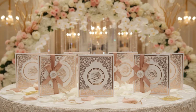 Best Luxury Wedding Planner in Dubai, Luxury event planning services for unforgettable celebrations in Dubai & UAE. | luxury islamic wedding invitations nikah favors rose gold