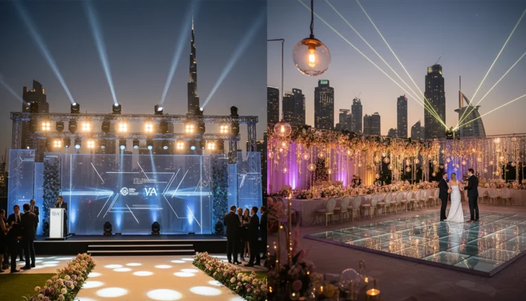 Best Luxury Wedding Planner in Dubai, Luxury event planning services for unforgettable celebrations in Dubai & UAE. | luxury outdoor events dubai wedding reception burj khalifa backdrop