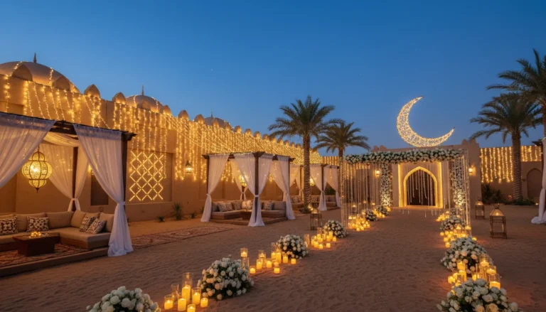 Best Luxury Wedding Planner in Dubai, Luxury event planning services for unforgettable celebrations in Dubai & UAE. | luxury ramadan tent decoration desert evening