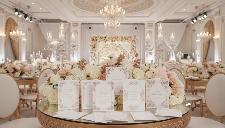 Best Luxury Wedding Planner in Dubai, Luxury event planning services for unforgettable celebrations in Dubai & UAE. | luxury wedding reception table decor crystal candelabra