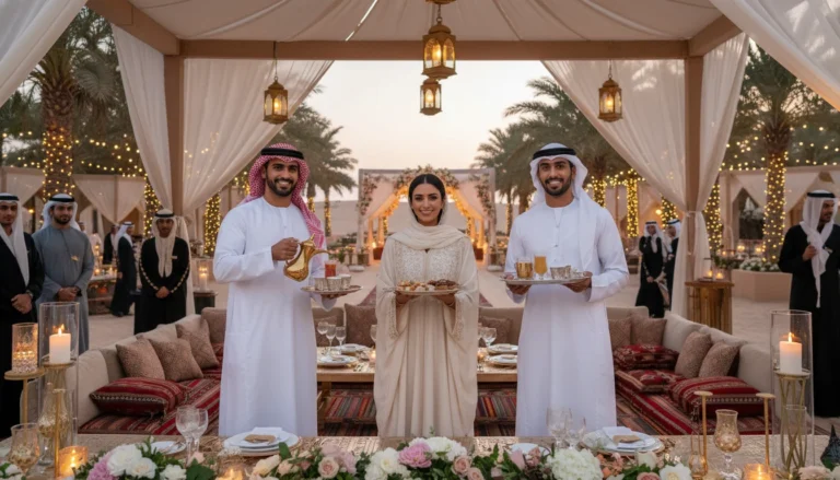 Best Luxury Wedding Planner in Dubai, Luxury event planning services for unforgettable celebrations in Dubai & UAE. | traditional arabic hospitality luxury desert majlis celebration